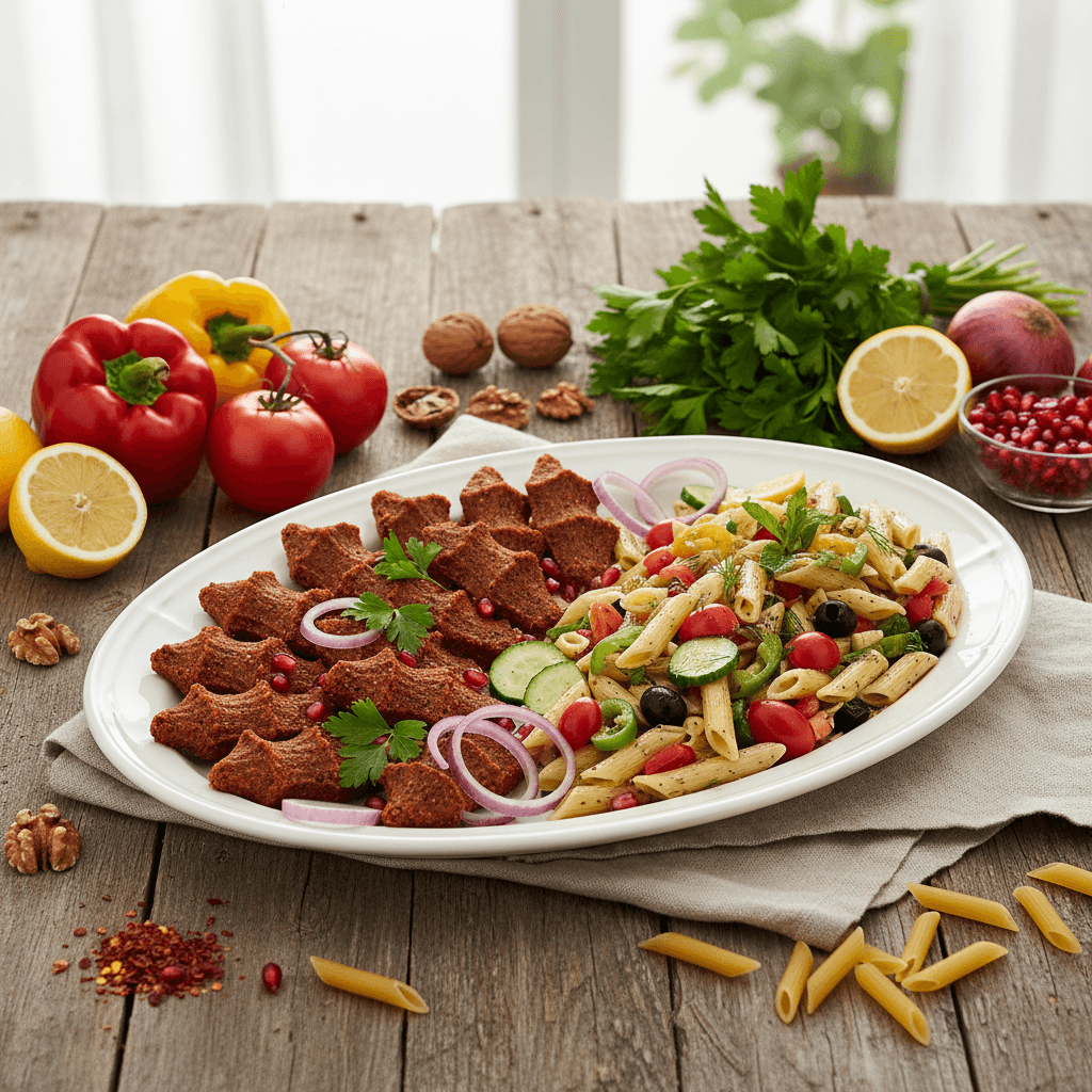 Glutensiz Çiğ Köfte ve Penne Salatası: Pratik Glutensiz Sofralar