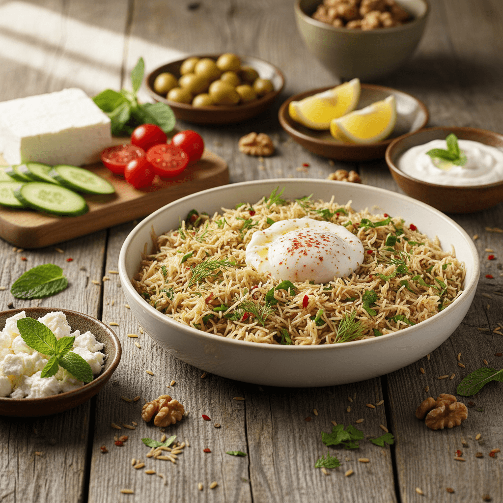 Glutensiz Şehriyeli Kahvaltı Tabağı: Pratik ve Doyurucu Tarif