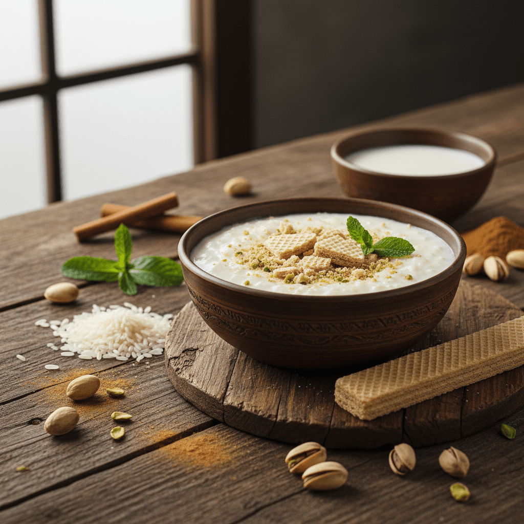 Glutensiz Sütlü Pirinç Tatlısı ve Gofretli Sürpriz Tarif