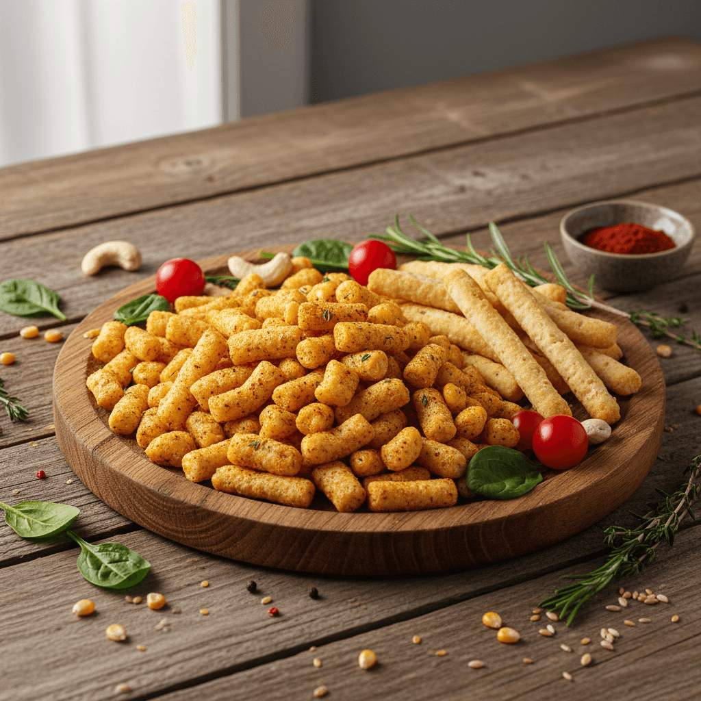 Glutensiz Atıştırmalık Tabağı: Kajun Mısır Çerezi ve Mini Grissini ile Pratik Sunum