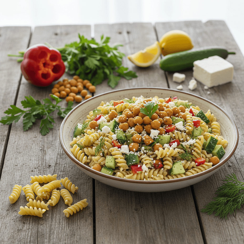Glutensiz Nohutlu Burgu Makarna Salatası: Pratik ve Doyurucu Tarif