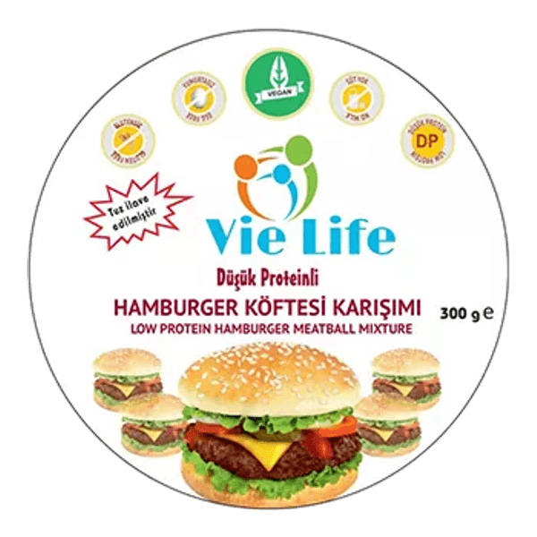 Vie Life Düşük Proteinli Hamburger Köftesi Karışımı 300 gr