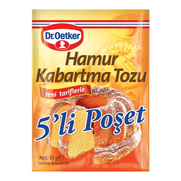 Dr.Oetker Hamur Kabartma Tozu 10 gr 5'li Paket