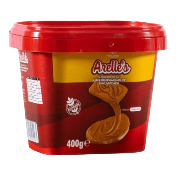 Arelle's Düşük Proteinli Sürülebilir Karamelize Bisküvi Ezmesi 400 gr