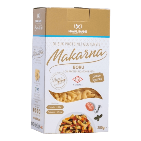 Mayalıhane Düşük Proteinli Glutensiz Boru Makarna 250 gr