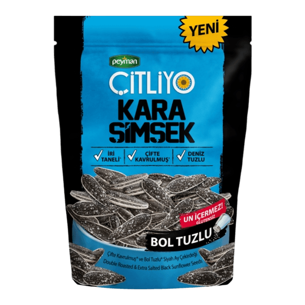 Çitliyo Kara Şimşek Bol Tuzlu 120 gr