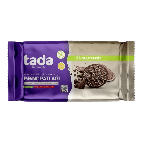 Tada Hindistan Cevizli Çikolata Kaplı Pirinç Patlağı 78 gr