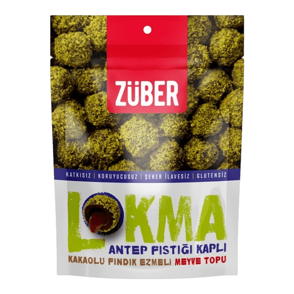 Züber Glutensiz Vegan Lokma Antep Fıstıklı 96 gr