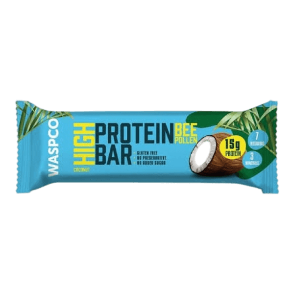 Waspco Glutensiz Hindistan Cevizli Yüksek Proteinli Bar 50 gr