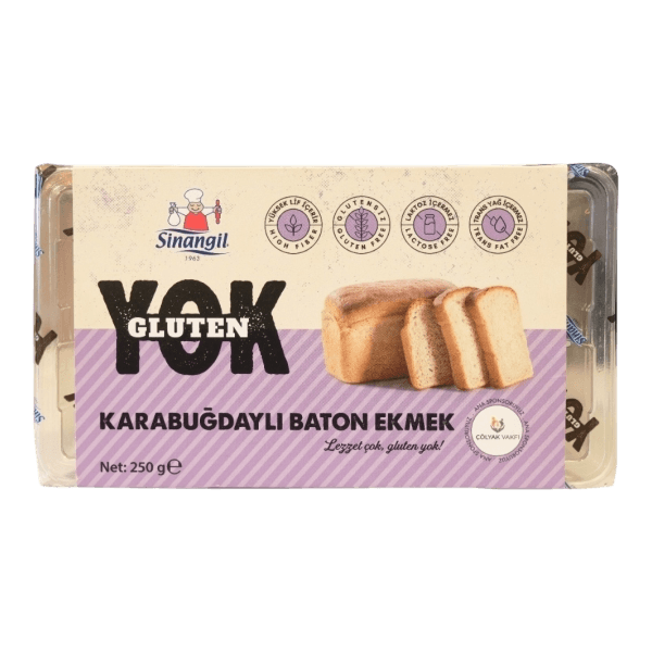 Sinangil Gluten Yok Karabuğdaylı Baton Ekmek 250 gr