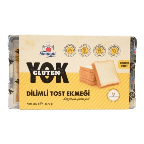 Sinangil Gluten Yok Dilimli Tost Ekmeği 280 gr