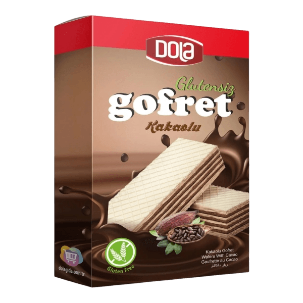 Dola Glutensiz Kakaolu Gofret 100 gr