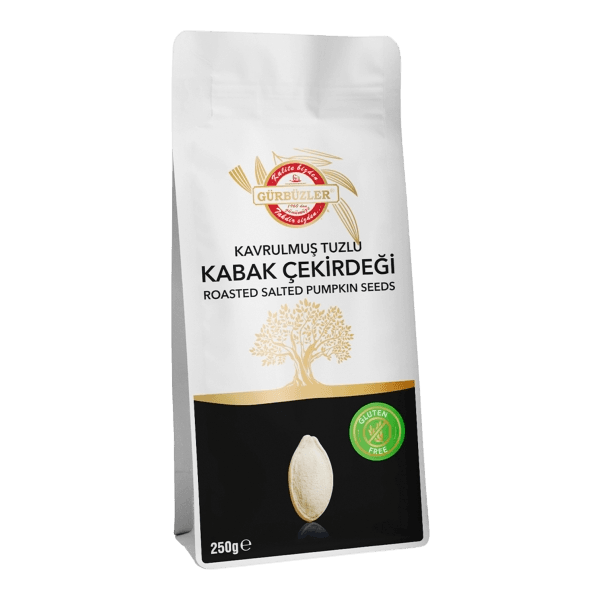 Gürbüzler Glutensiz Kavrulmuş Tuzlu Kabak Çekirdeği 250 gr