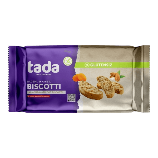 Tada Kayısı ve Bademli Biscotti 110 gr