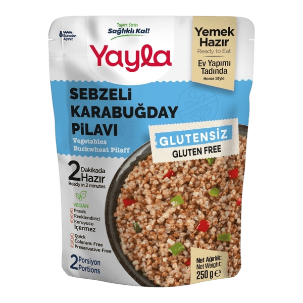 Yayla Glutensiz Sebzeli Karabuğday Pilavı 250 gr