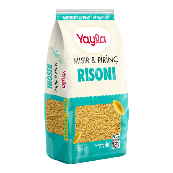 Yayla Glutensiz Mısır Ve Pirinç Rısonı Makarna 400 gr