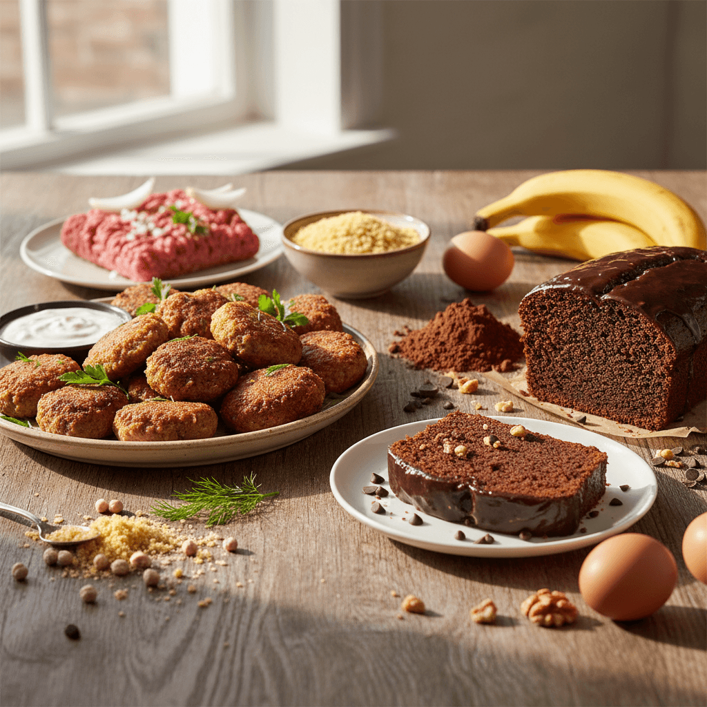 Glutensiz Mutfakta İki Pratik Tarif: Çıtır Köfte ve Nemli Kakaolu Kek