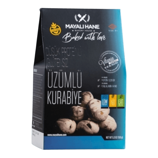 Mayalıhane Proteini Azaltılmış Üzümlü Kurabiye 150 gr