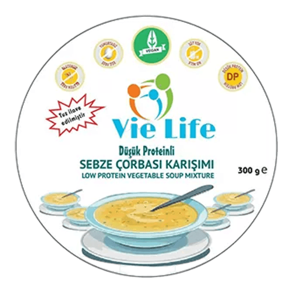 Vie Life Düşük Proteinli Sebze Çorbası Karışımı 300 gr