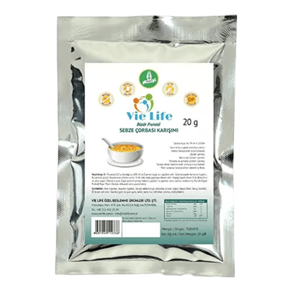 Vie Life Düşük Proteinli Sebze Çorbası Karışımı 20 gr