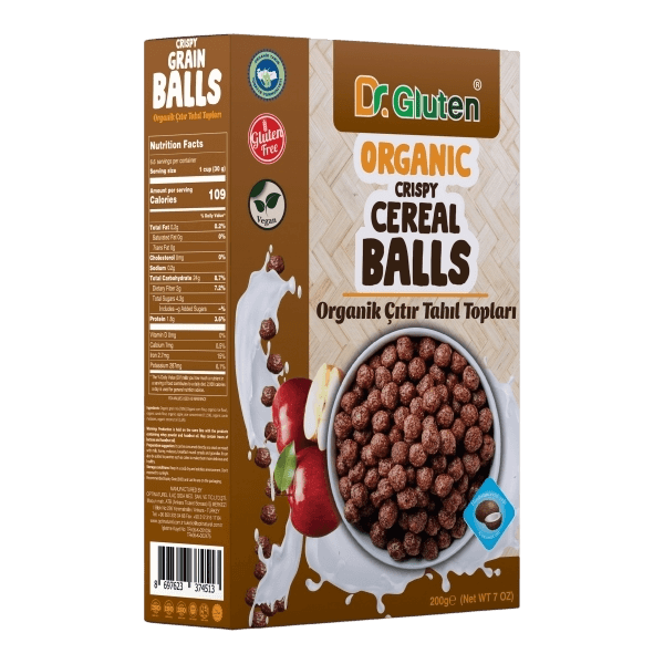 Dr. Gluten Organik Çıtır Tahıl Topları 200 gr