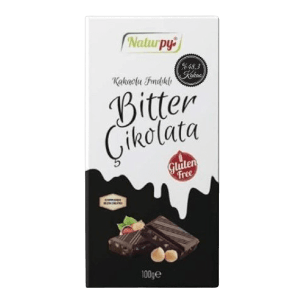 Naturpy Fındıklı Bitter Çikolata 100 gr