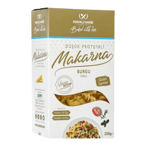 Mayalıhane Düşük Proteinli Glutensiz Burgu Makarna 250 gr