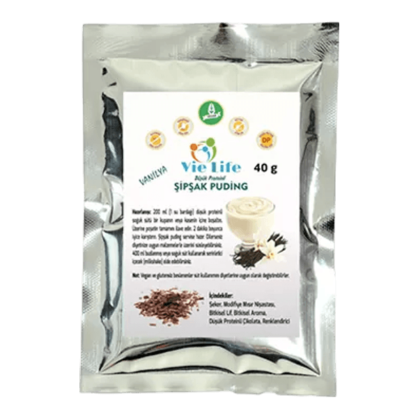 Vie Life Düşük Proteinli Vanilyalı Şipşak Puding 40 gr