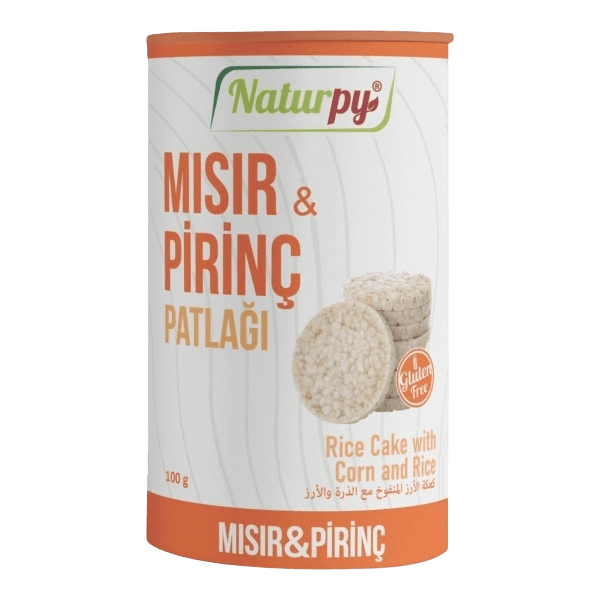 Naturpy Glutensiz Pirinç ve Mısır Patlağı 100 gr