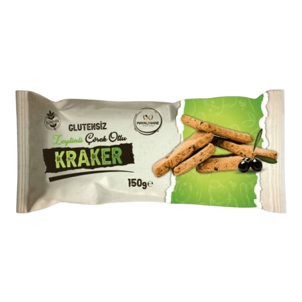 Mayalıhane Glutensiz Zeytinli Çörekotlu Kraker 150 gr
