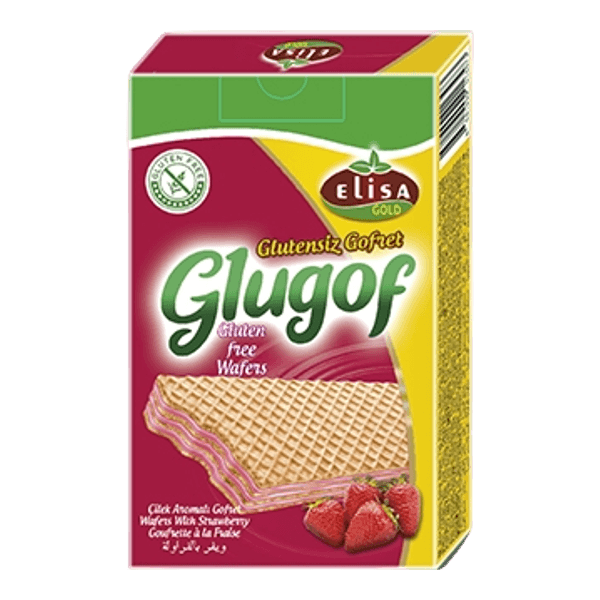 Elisa Gold Glugof Çilek Aromalı Gofret 125 gr