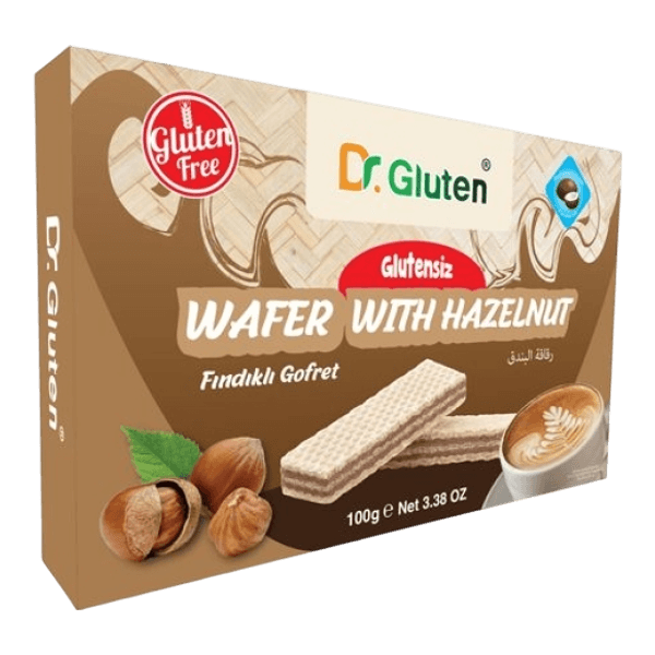 Dr. Gluten Glutensiz Fındık Krema Gofret 100 gr