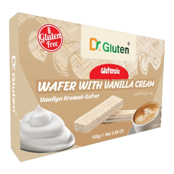 Dr. Gluten Glutensiz Vanilyalı Gofret 100 gr