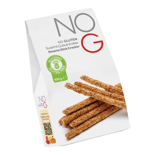 Nog Glutensiz Susamlı Çubuk Kraker 100 gr