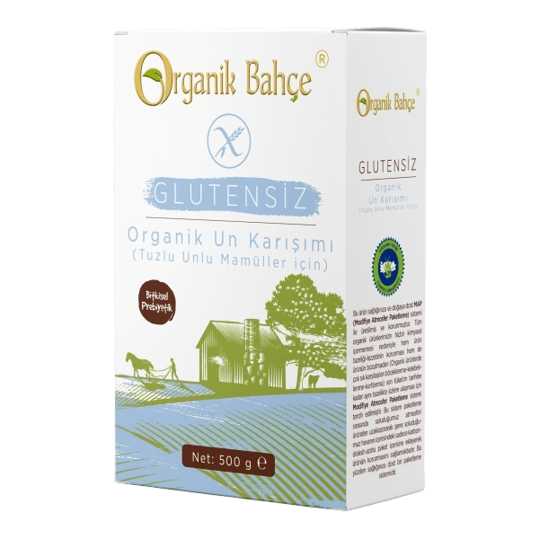 Organik Bahçe Glutensiz Un Karışımı ( Tuzlular İçin ) 500 gr