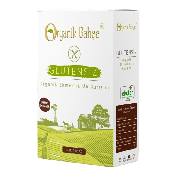 Organik Bahçe Glutensiz Ekmeklik Un Karışımı 1000 gr