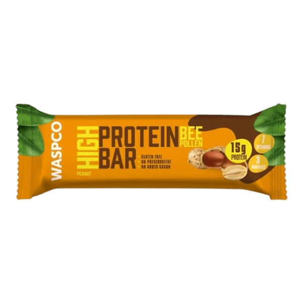 Waspco Glutensiz Yer Fıstıklı Yüksek Proteinli Bar 50 gr
