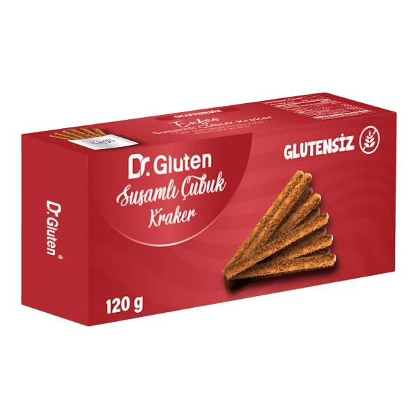 Dr. Gluten Glutensiz Susamlı Çubuk Kraker 120 gr