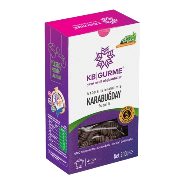 KB Gurme Glutensiz Vegan Filizlendirilmiş Karabuğday Fusilli Makarna 200 gr