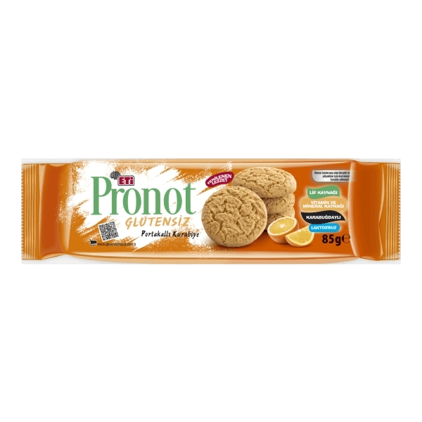 Eti Pronot Glutensiz Portakallı Kurabiye 85 gr