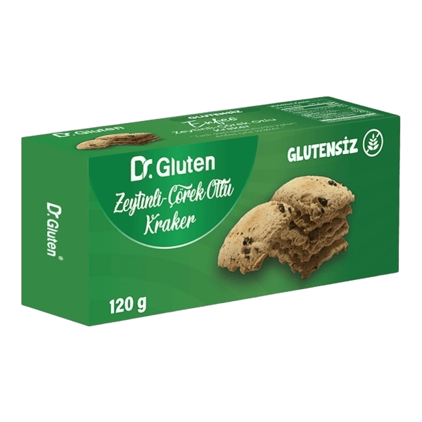 Dr. Gluten Glutensiz Zeytinli ve Çörek Otlu Kraker 120 gr