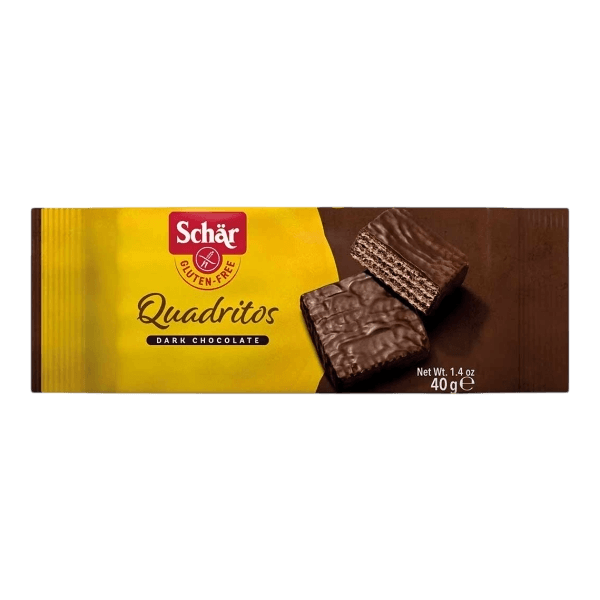Schar Quadritos Siyah Çikolata Kaplı Gofret 2x20 gr