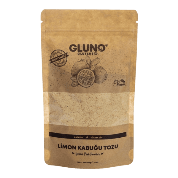 Gluno Glutensiz Limon Kabuğu Tozu 80 gr