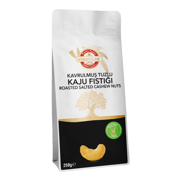 Gürbüzler Glutensiz Kavrulmuş Tuzlu Kaju Fıstığı 250 gr