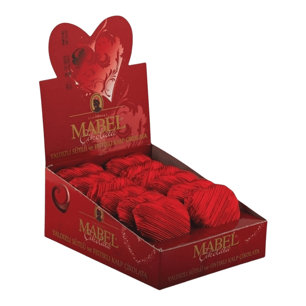 Mabel Sütlü Fıstıklı Kalp Çikolata 30 gr