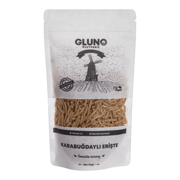 Gluno Glutensiz Karabuğdaylı Erişte 150 gr