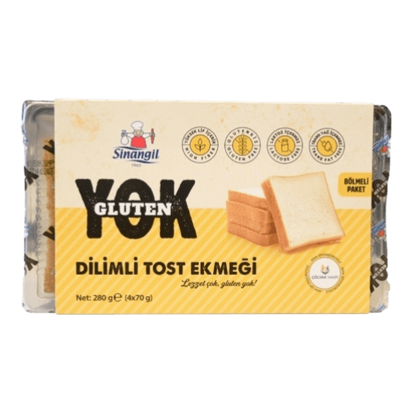 Sinangil Gluten Yok Dilimli Tost Ekmeği 280 gr