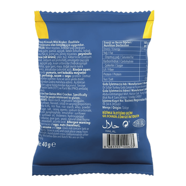 Schar Quinotti Kinoalı Halka Kraker 40 gr