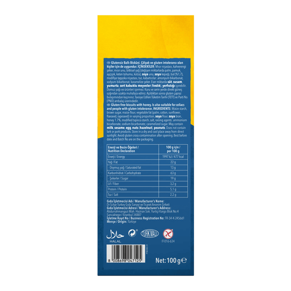 Schar Honeygrams Bisküvi 100 gr
