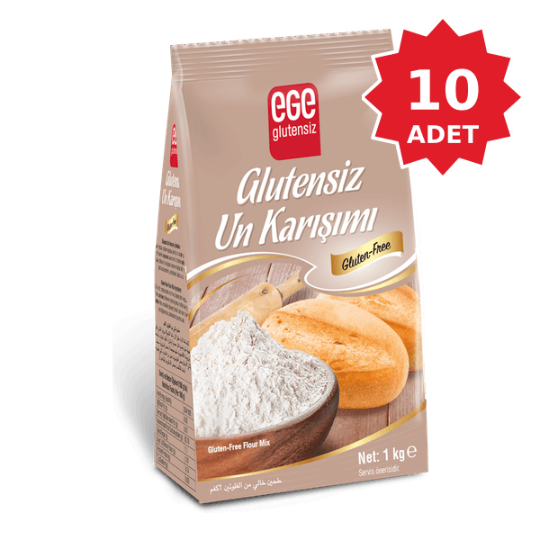 10 Adet Ege Glutensiz Un 1 kg